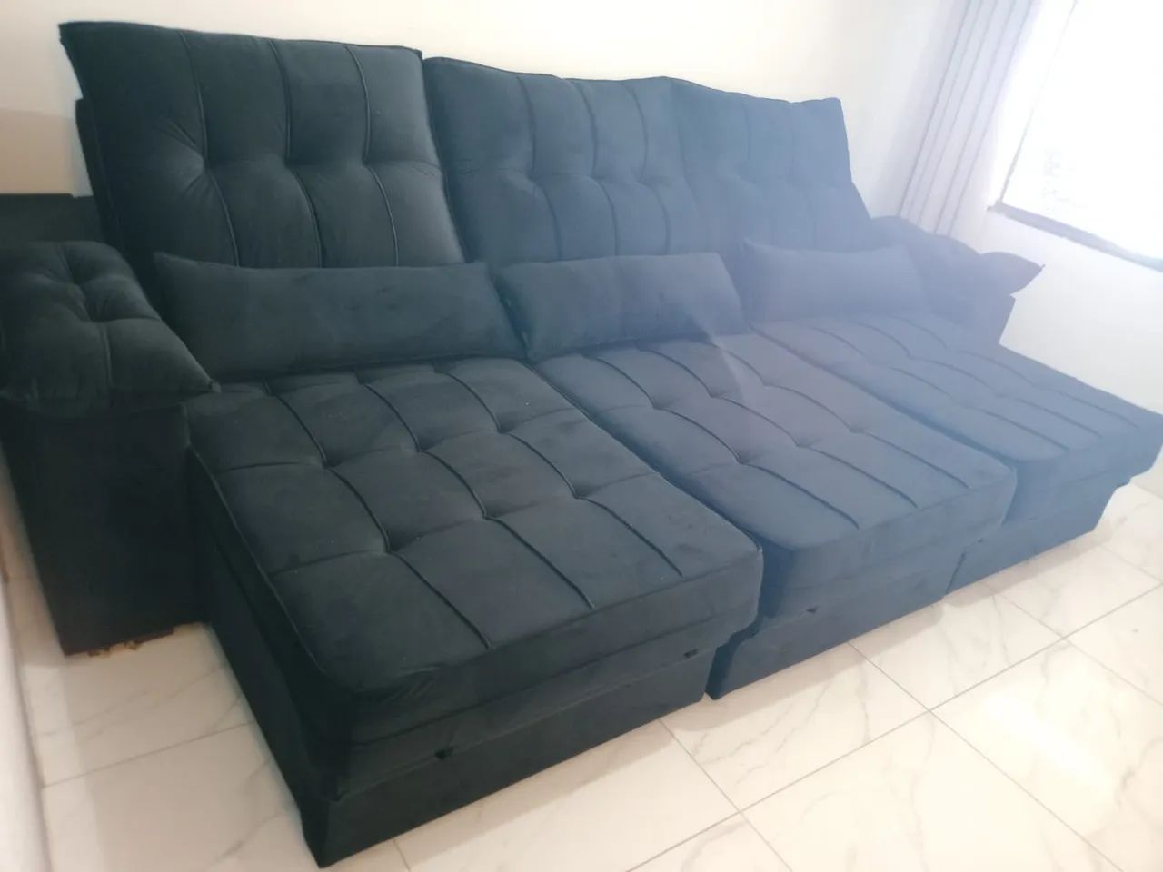 Promoção sofá retrátil e reclinável 2.90 Largura oportunidade  - Foto 4