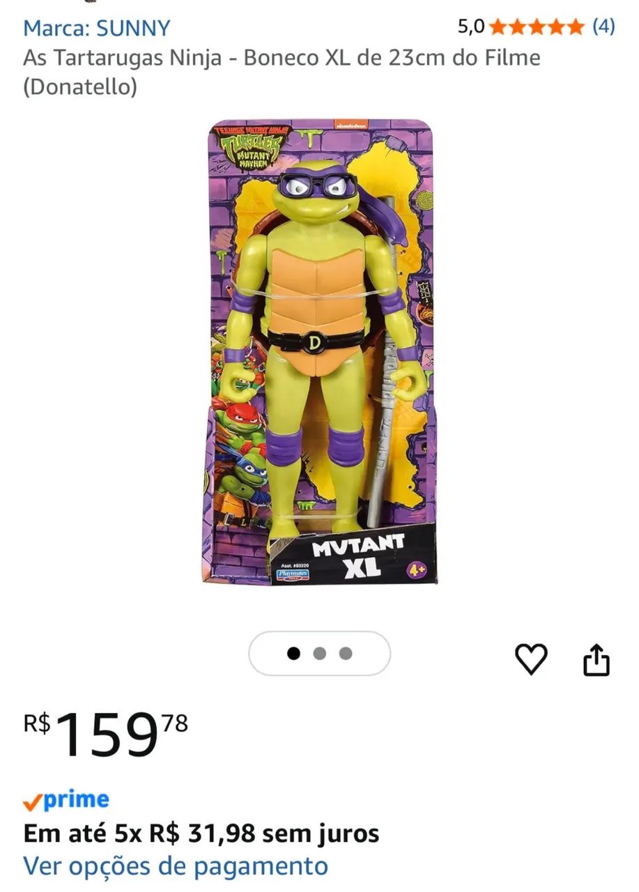 Boneco Tartaruga Ninja - Donatello