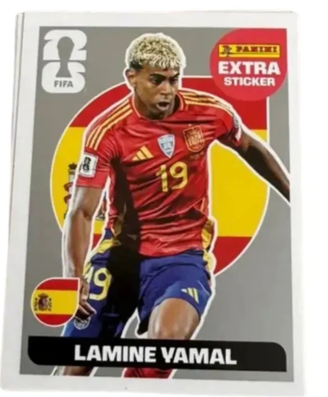 Figurinha extra stickers yamal prata!?