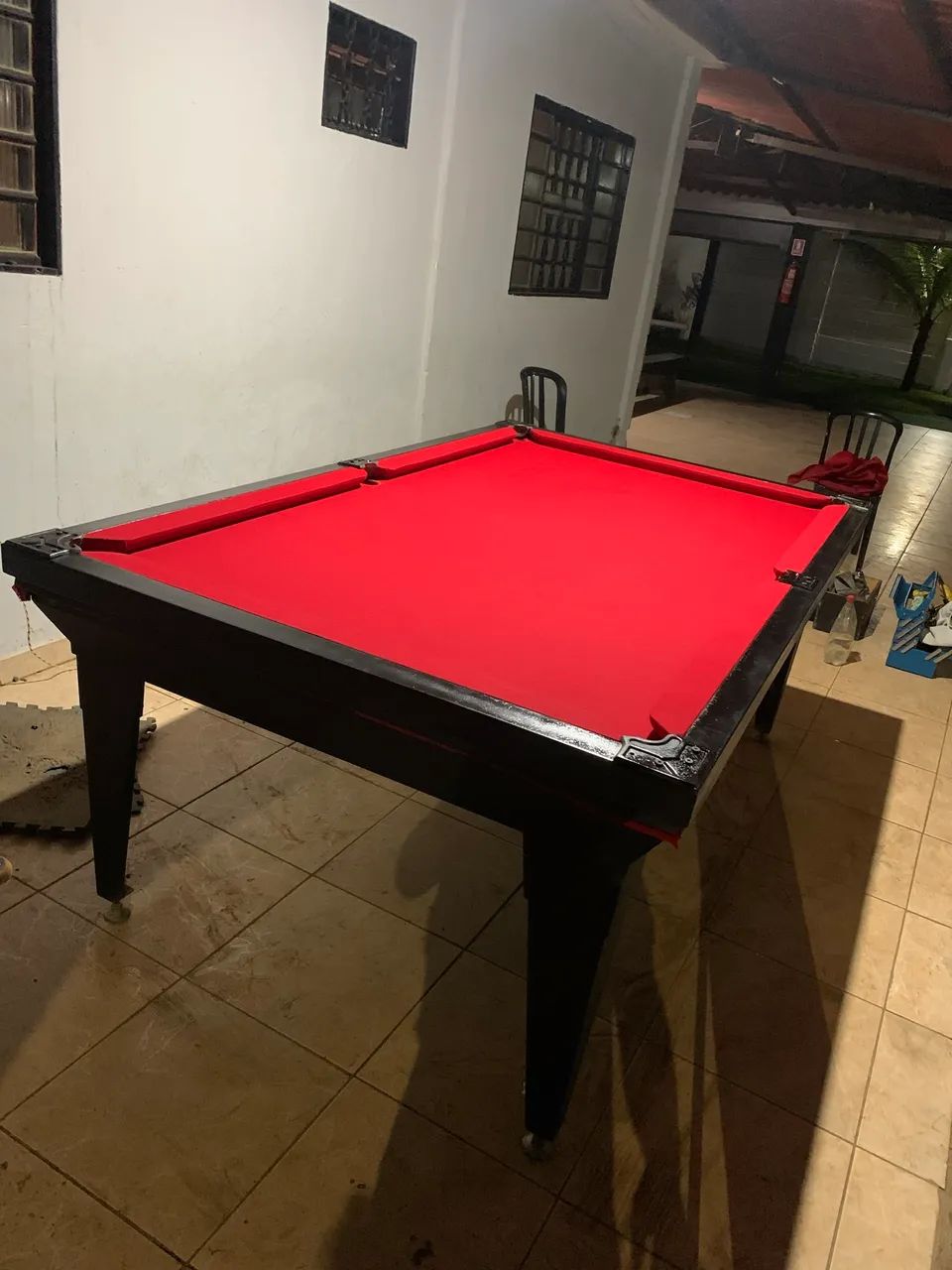 Troca pano de sinuca