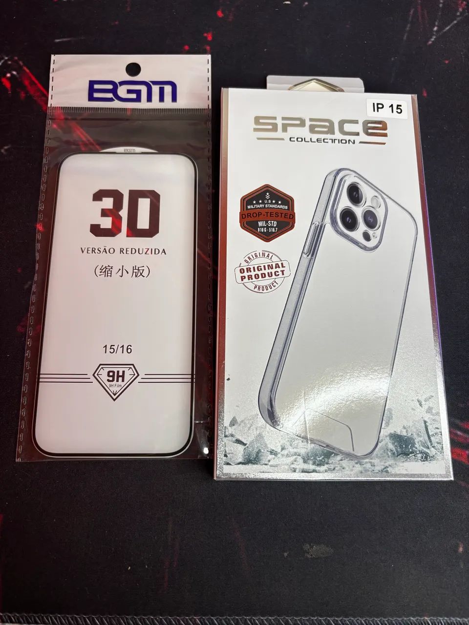Kit capinha e película para iPhone 15 