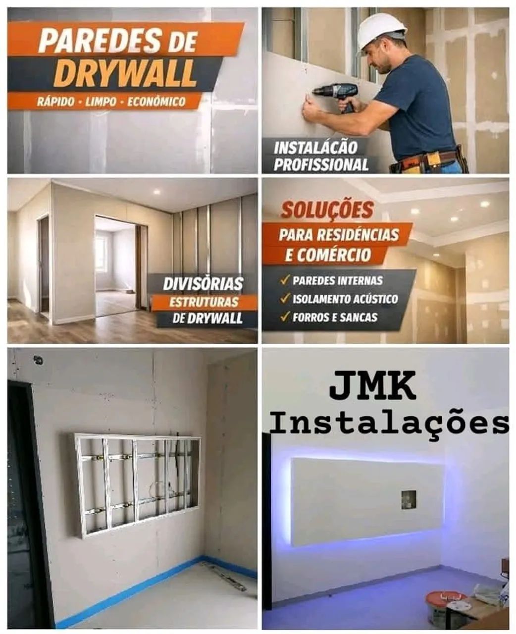 Drywall  instalação 