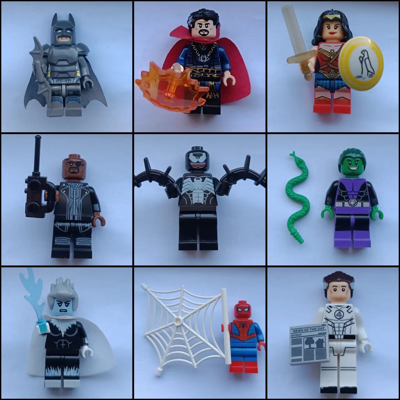 Bonecos LEGO Compatível - Heróis Marvel e DC - Foto 4