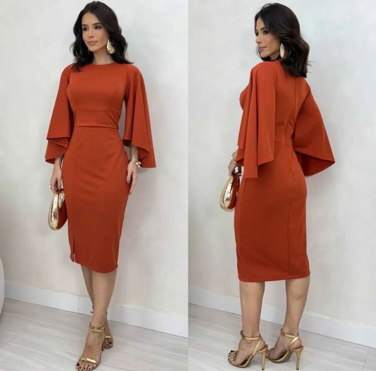 Vestido elegante midi 