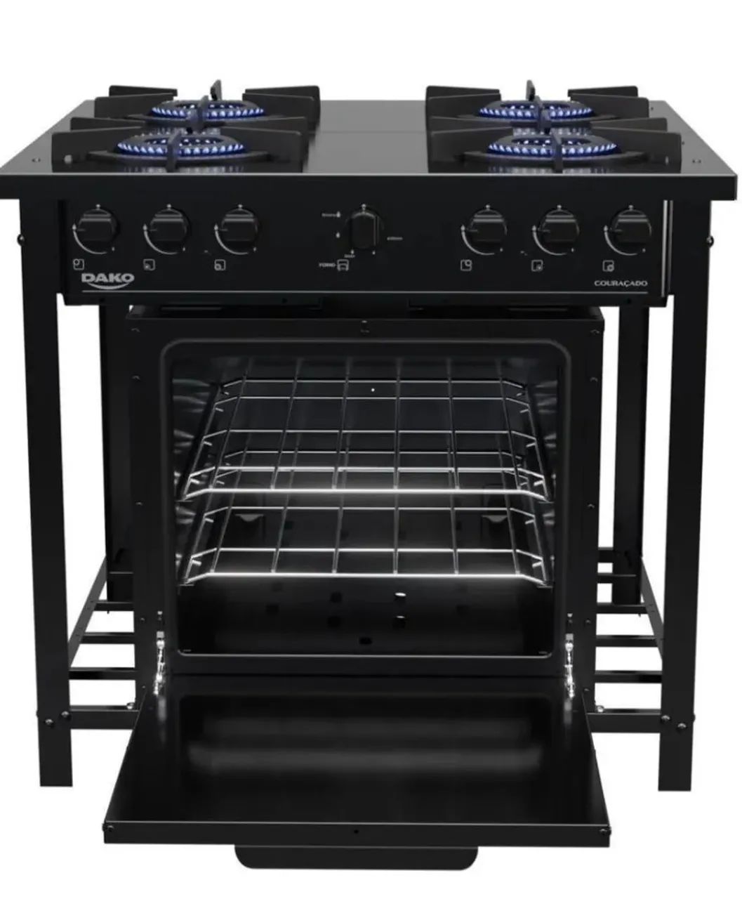 Fogão Industrial 4 bocas DAKO com forno a gás  - Foto 2