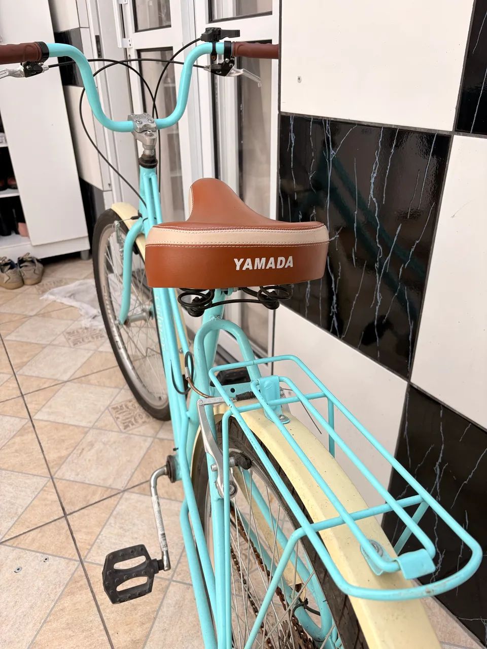 Bicicleta Yamada Ceci Aro 26 Azul Celeste  - Foto 5