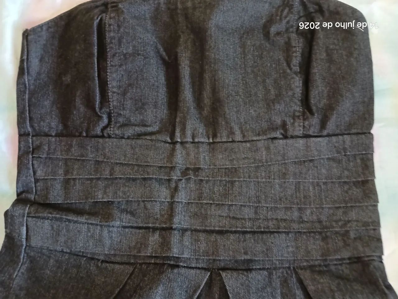 Vestido jeans tomara que caia Tam. 44 Marca: Pool - Foto 2