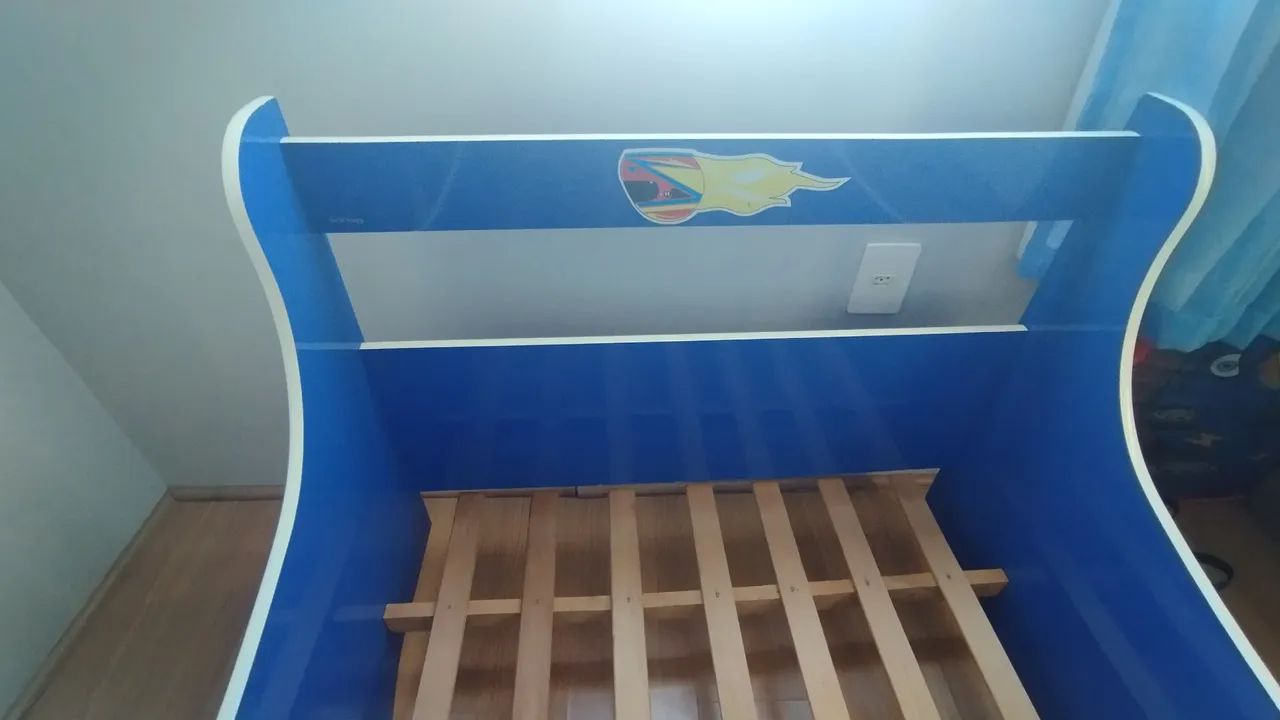 Cama infantil Azul - Carros - Foto 4