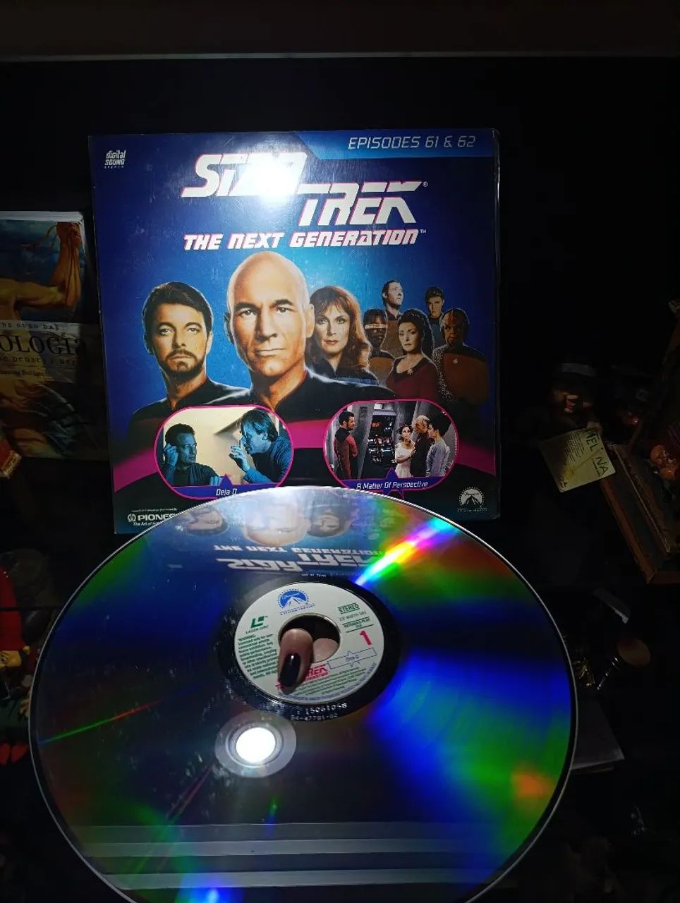 Laserdisc Star Trek The Next Generation 61 e 62 - Foto 3