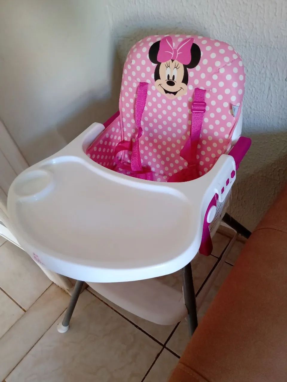 Cadeirinha de alimentação minnie rosa  - Foto 5