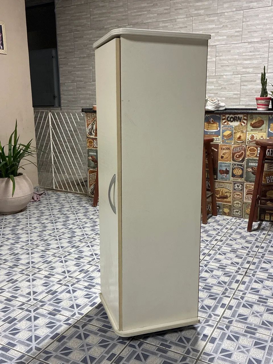 ARMÁRIO MULTIUSO BRANCO DE UMA PORTA - Foto 3