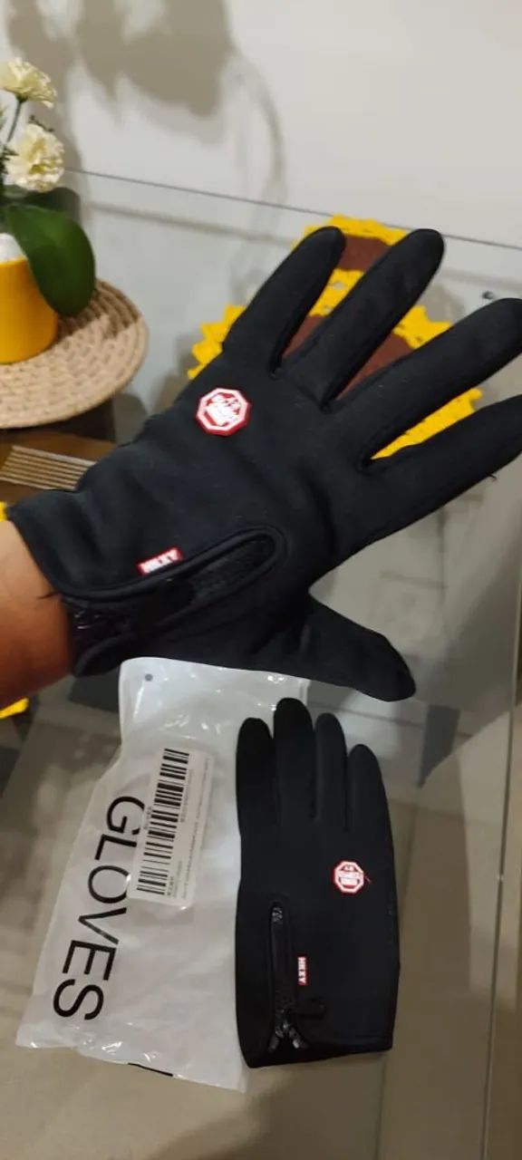 Luva motocicleta para friotamanho G e P
