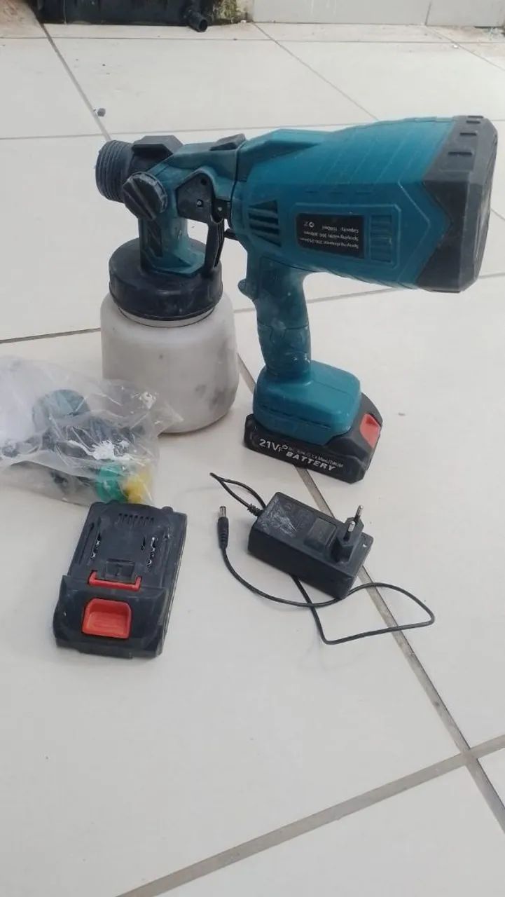 Pistola pintura a bateria 