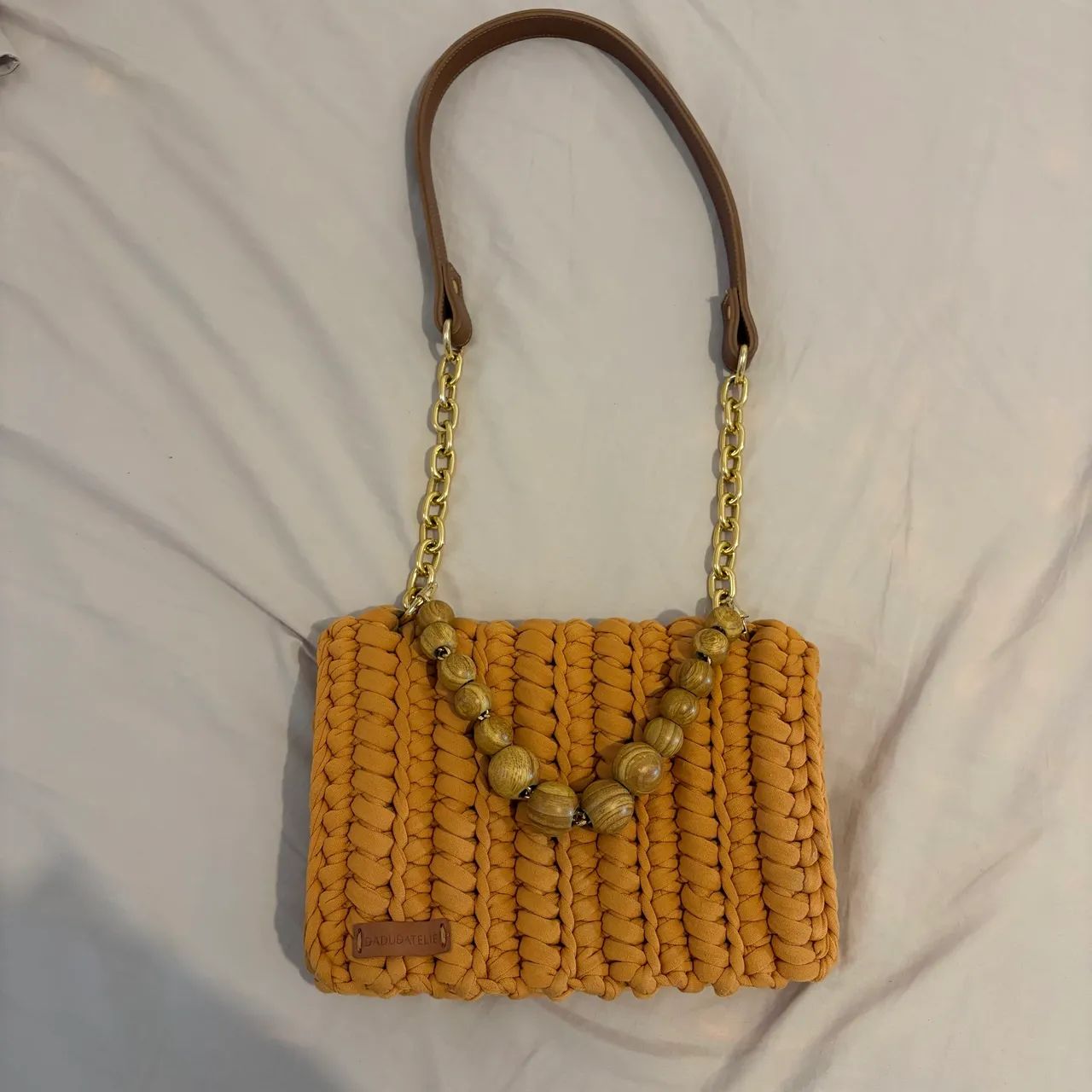 Bolsa de Crochê Média- Mostrada