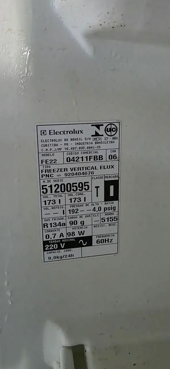 Freezer vertical eletrolux 173l  - Foto 3