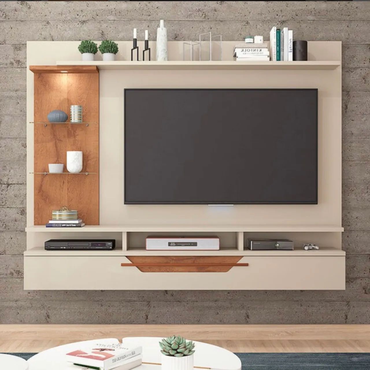 Painel Home com Led e Detalhe em Cobre - Foto 5
