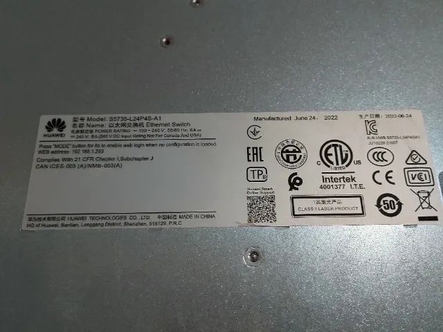 Switch Huawei s5735 24 Portas - Foto 2