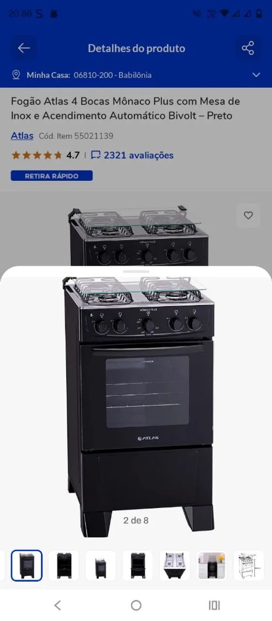 ? Fogão 4 Bocas - Ótimo Estado e Funcionando Perfeitamente - Foto 3