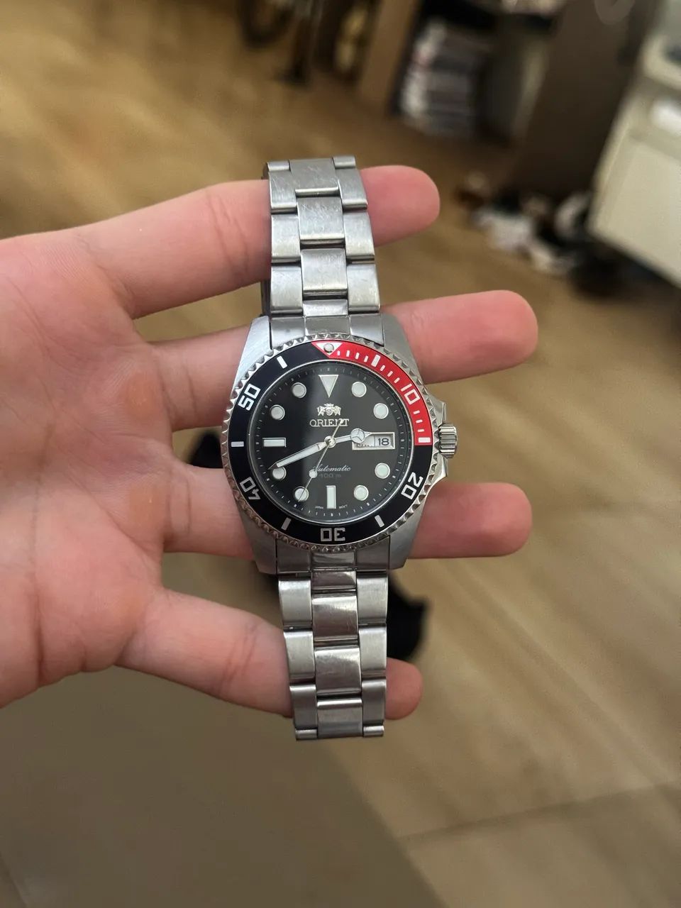 Relógio Orient Automático Preto/Vermelho