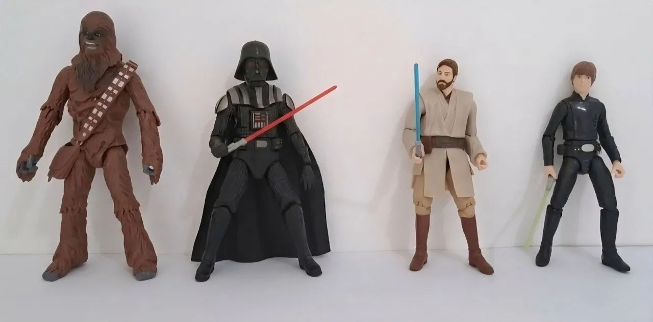 MT 4 Star Wars Black 15cm Bootlegs Darth Vader Chewbacca Luke