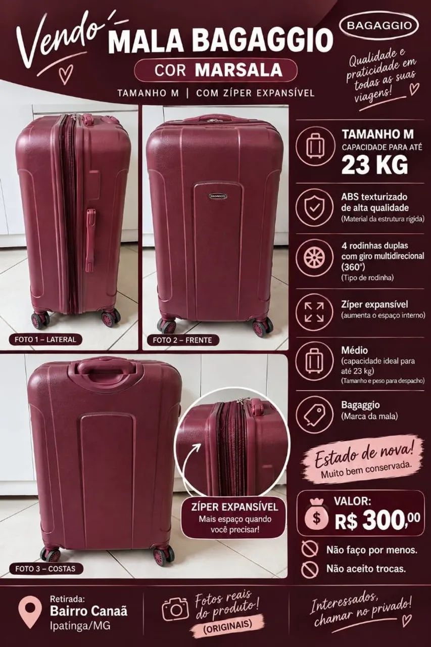 MALA BAGAGGIO ORIGINAL 23KG