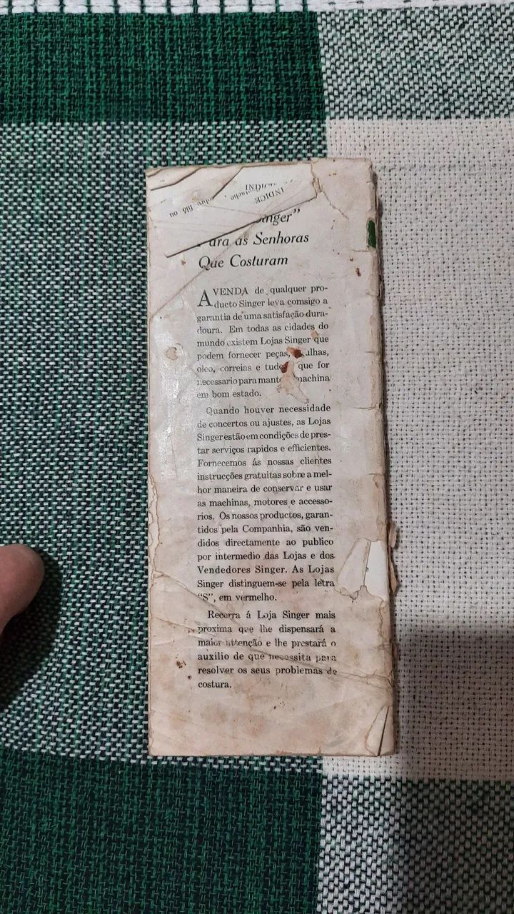 Manual de Instruções Máquina de Costura Singer 15c 1936 (Usado) - Foto 3