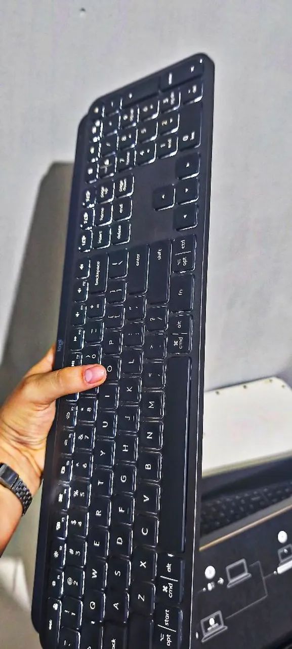 Teclado sem fio Logitech Mx Keys s - Foto 5
