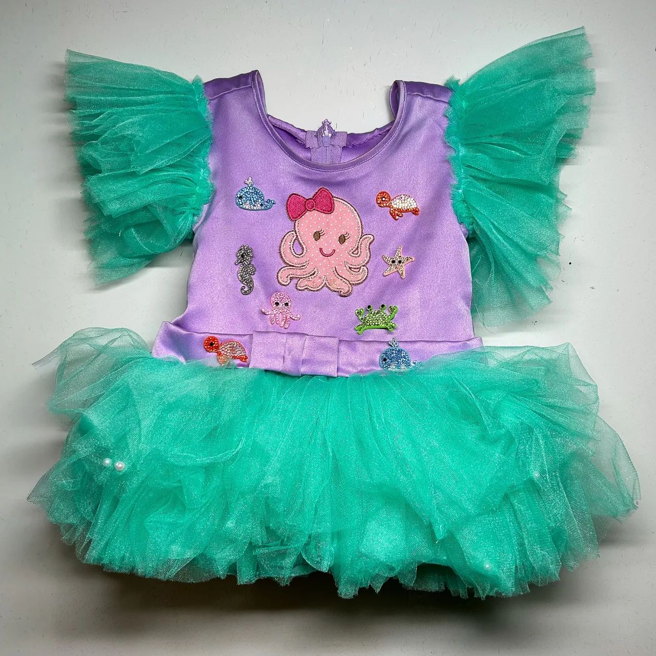 VESTIDO INFANTIL FUNDO DO MAR  - Foto 3