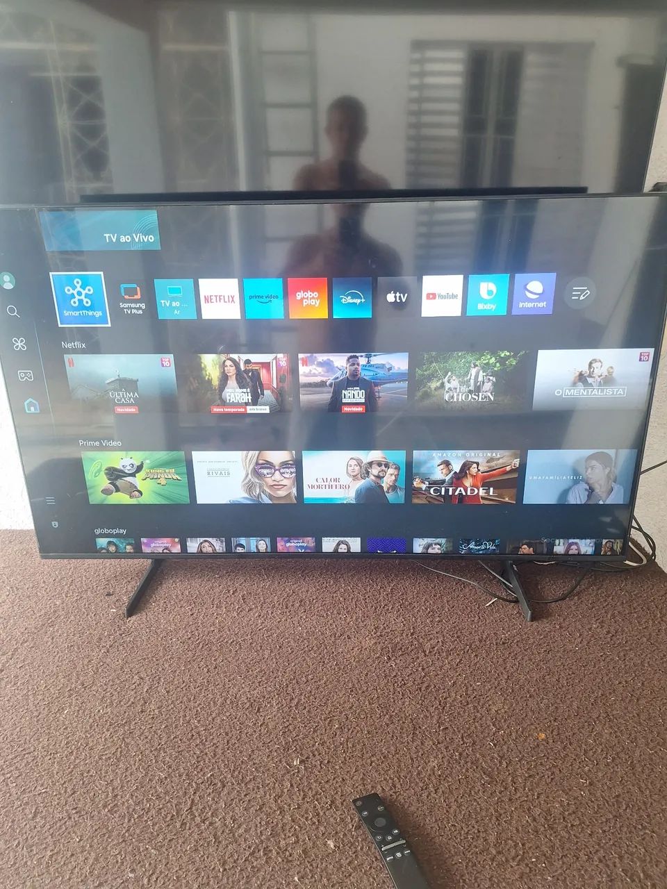 TV SMART SANSUNG 4K 50 POLEGADAS TUDO EM UM FUNCIONANDO PERFEITAMENTE ACEITO CARTÃO  - Foto 2