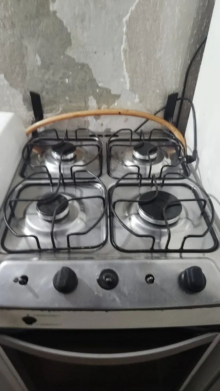 Fogão Brastemp 4 queimadores tampa inox acendimento automático - Foto 2