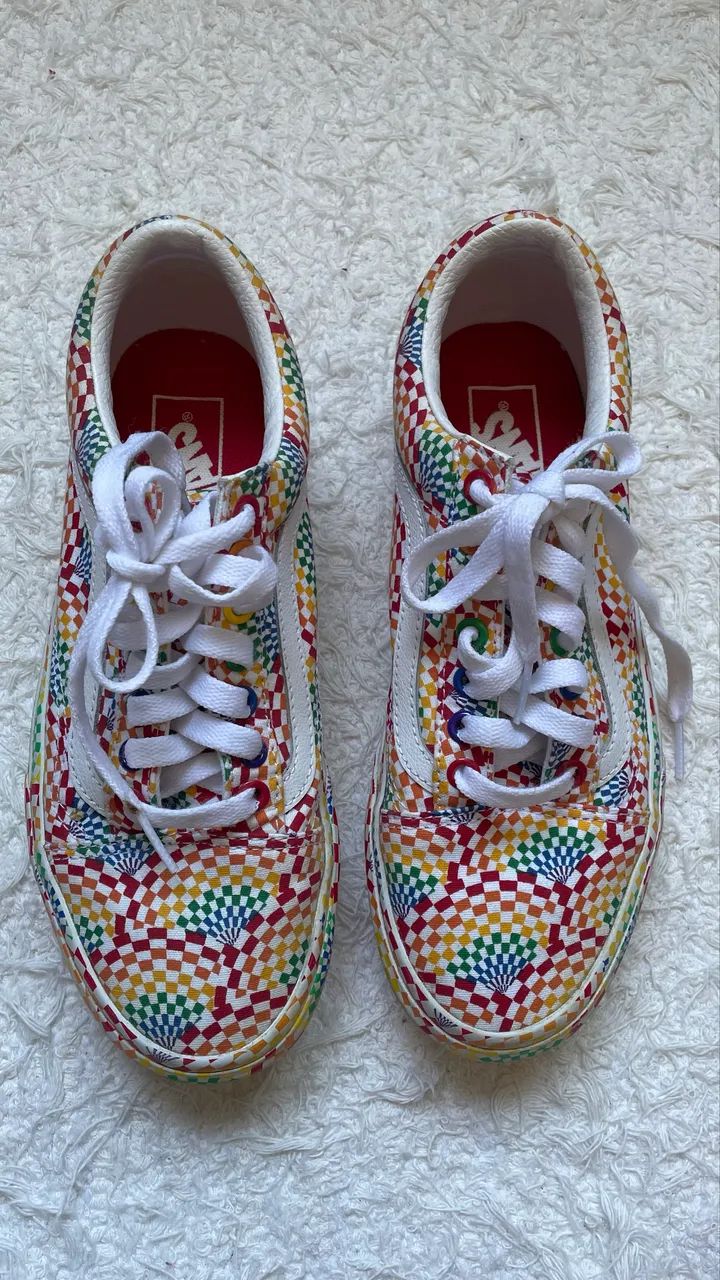vans old skool platform pride unisex - Foto 4