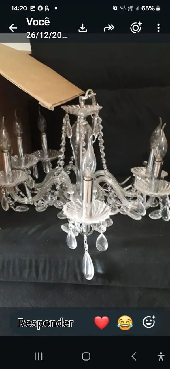 2 LUSTRE CRISTAL K9