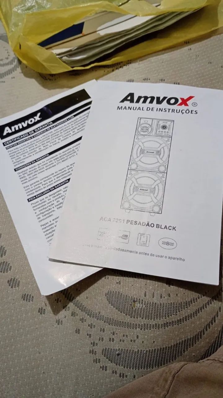 Caixa de som Ambos 2200w RMS aca 2201 000503a69 - Equipamentos e