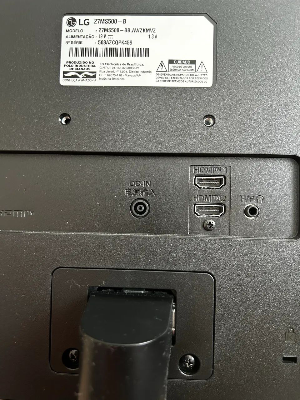 Monitor LG modelo 27MS500 semi usado ótimo estado 
