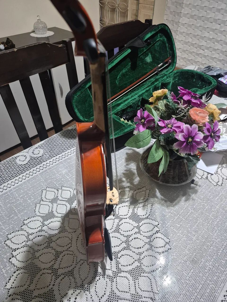 violino usado schieffer 1/2 com espaleira  - Foto 3