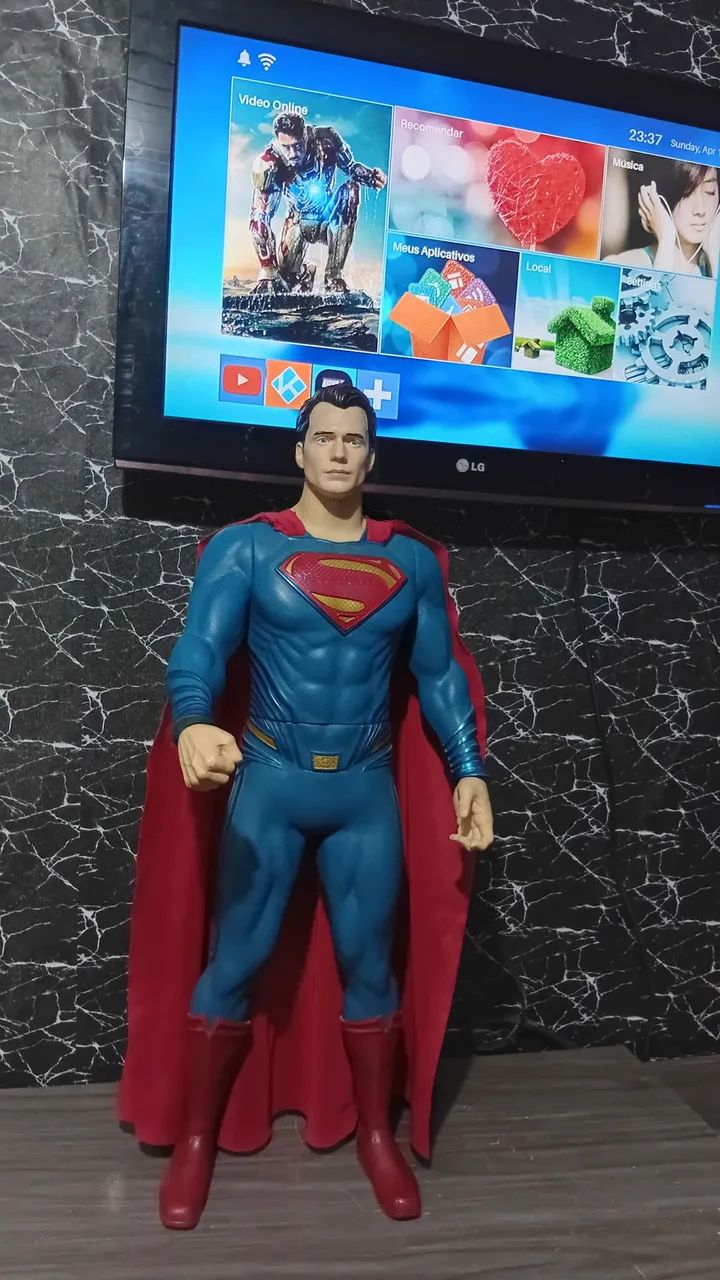 SUPERMAN 80CM BONECO IMPORTADO RARO ATOR HENRY CAVILL 2015 - Foto 2