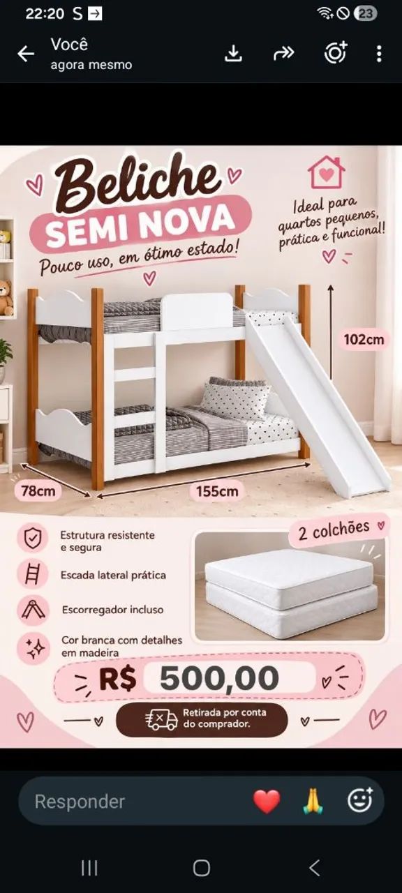 beliche infantil 
