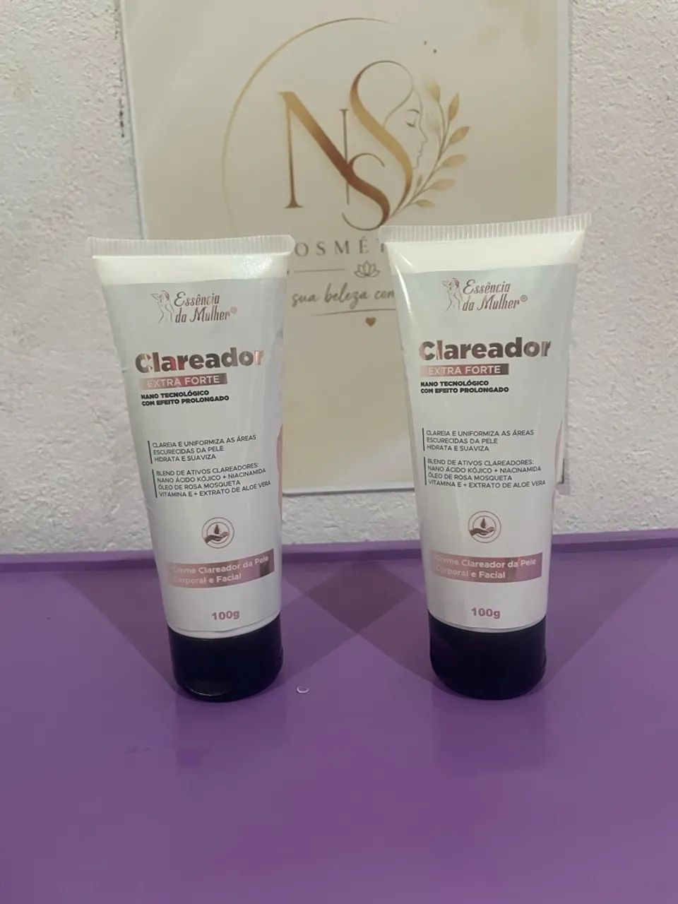 Clareador extra forte -essência da mulher 100g - Foto 2