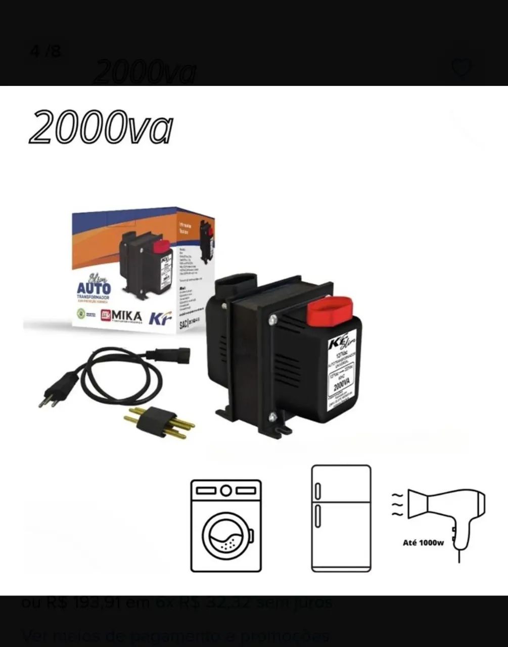 Transformador BI 1.500VA 110v/220v/110v