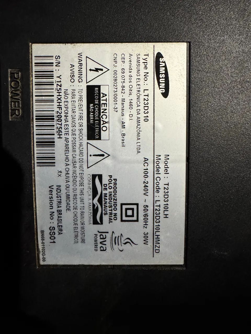 Placa principal samsung LT23D310 - Foto 2