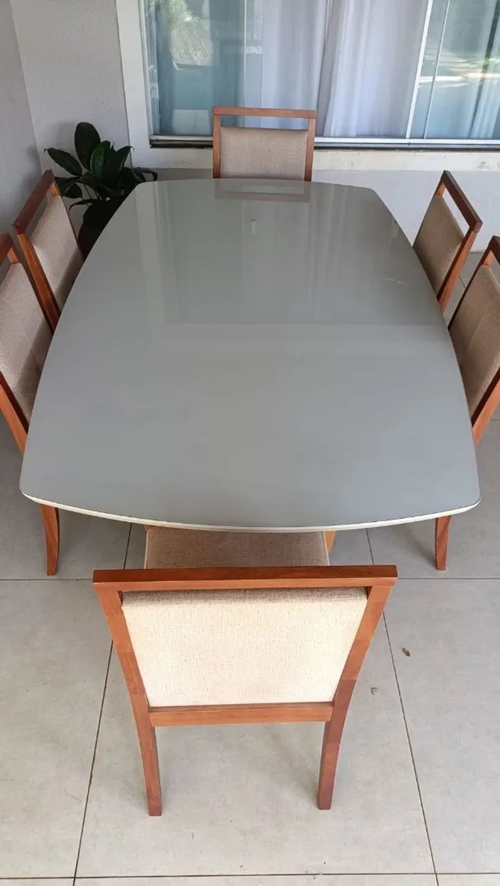 Mesa e Cadeiras Madeira Maciça - Foto 5