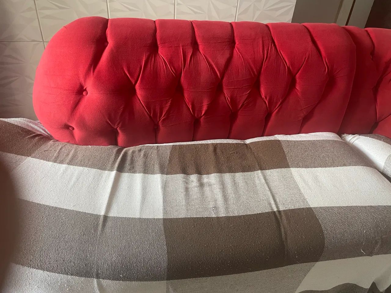 sofá de canto vermelho  - Foto 5