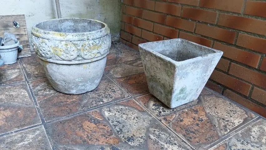 Vaso de concreto.