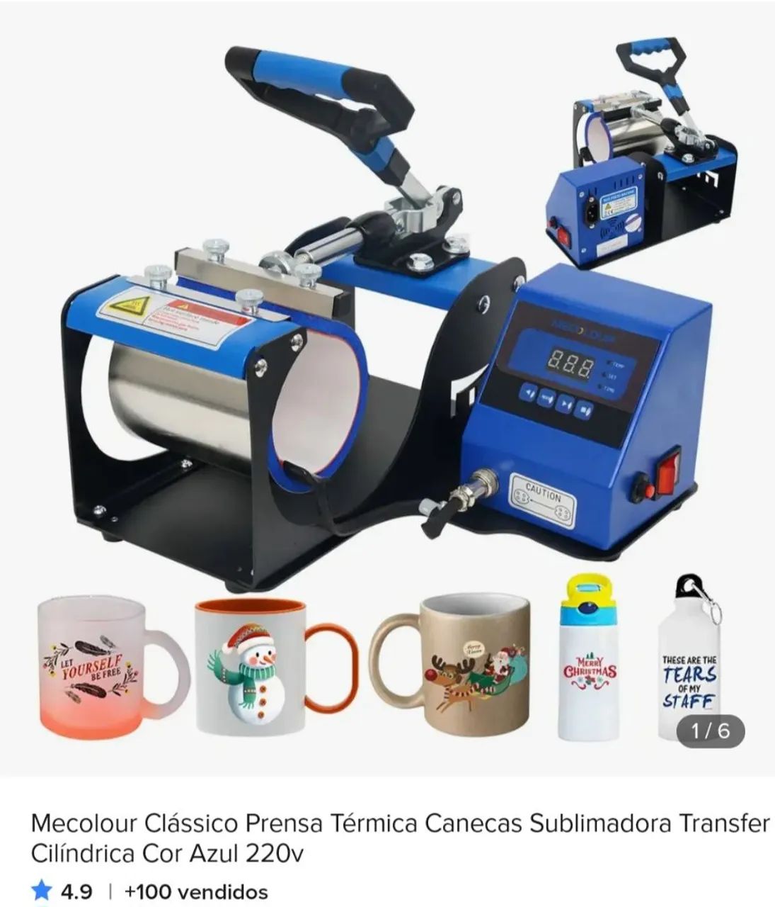 Kit Completo Sublimação de Canecas