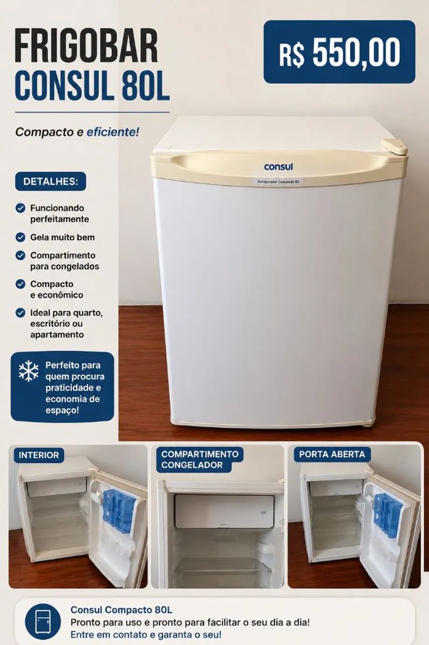 Frigobar Compacto - Excelente Estado
