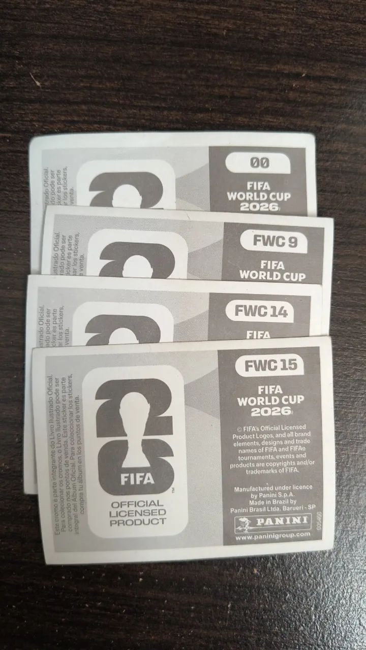 Figurinhas da Copa 2026 - R$ 1,00 cada.