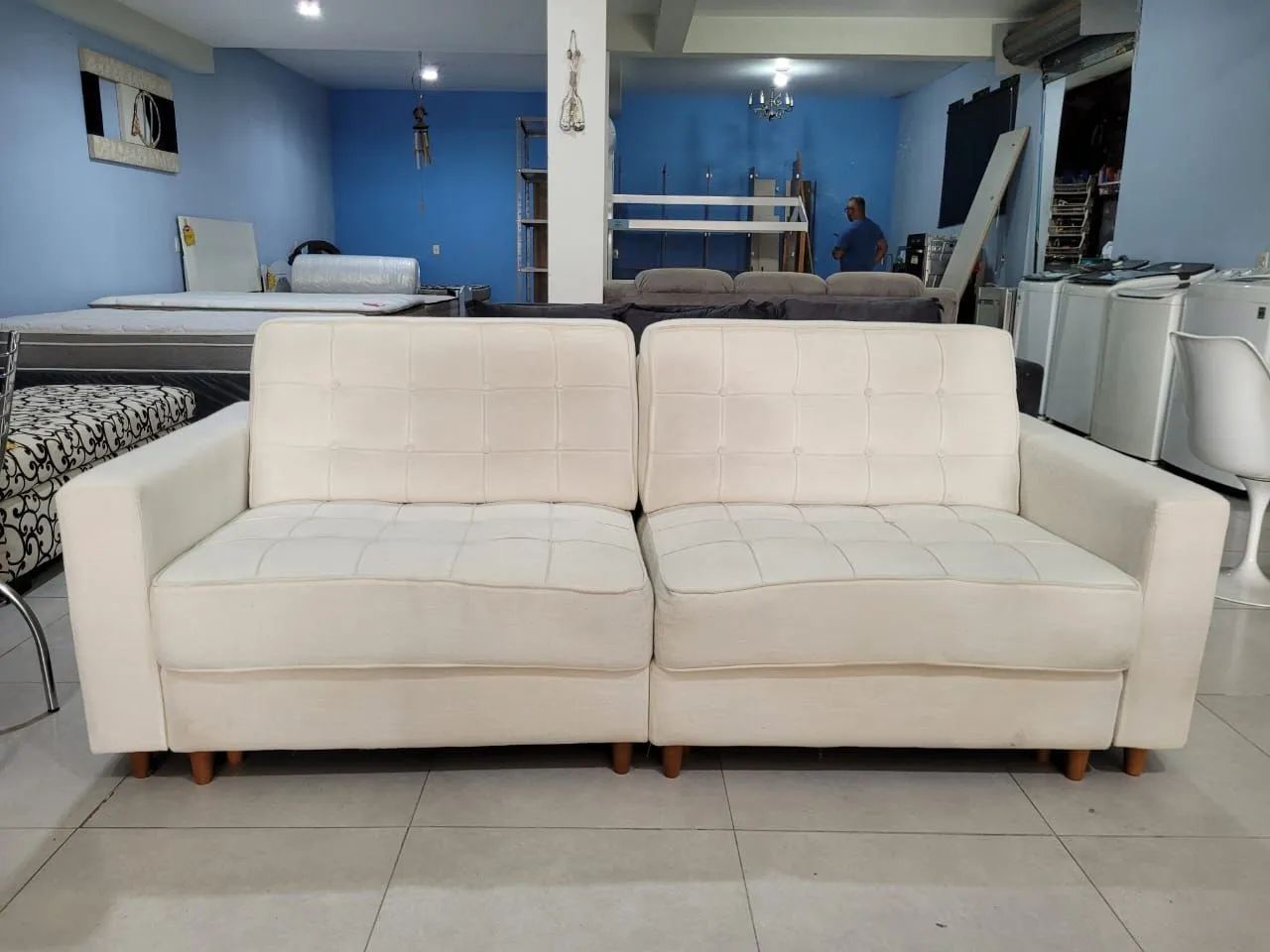 Sofá branco  - Foto 2