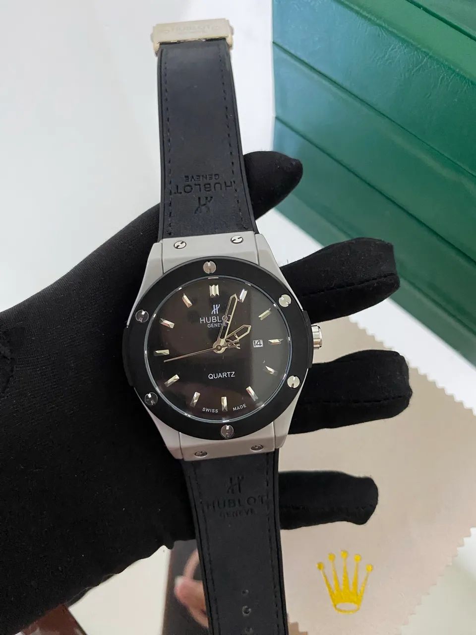 Relógio hublot pulseira de couro  - Foto 2