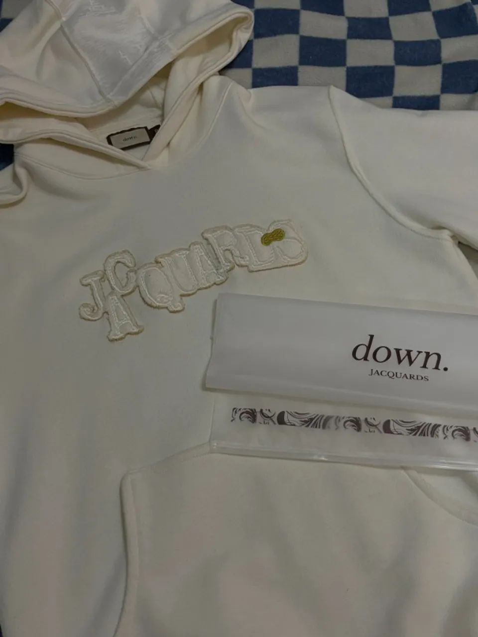 Moletom Down Jacquards Off White | Tam P | Estado de Novo