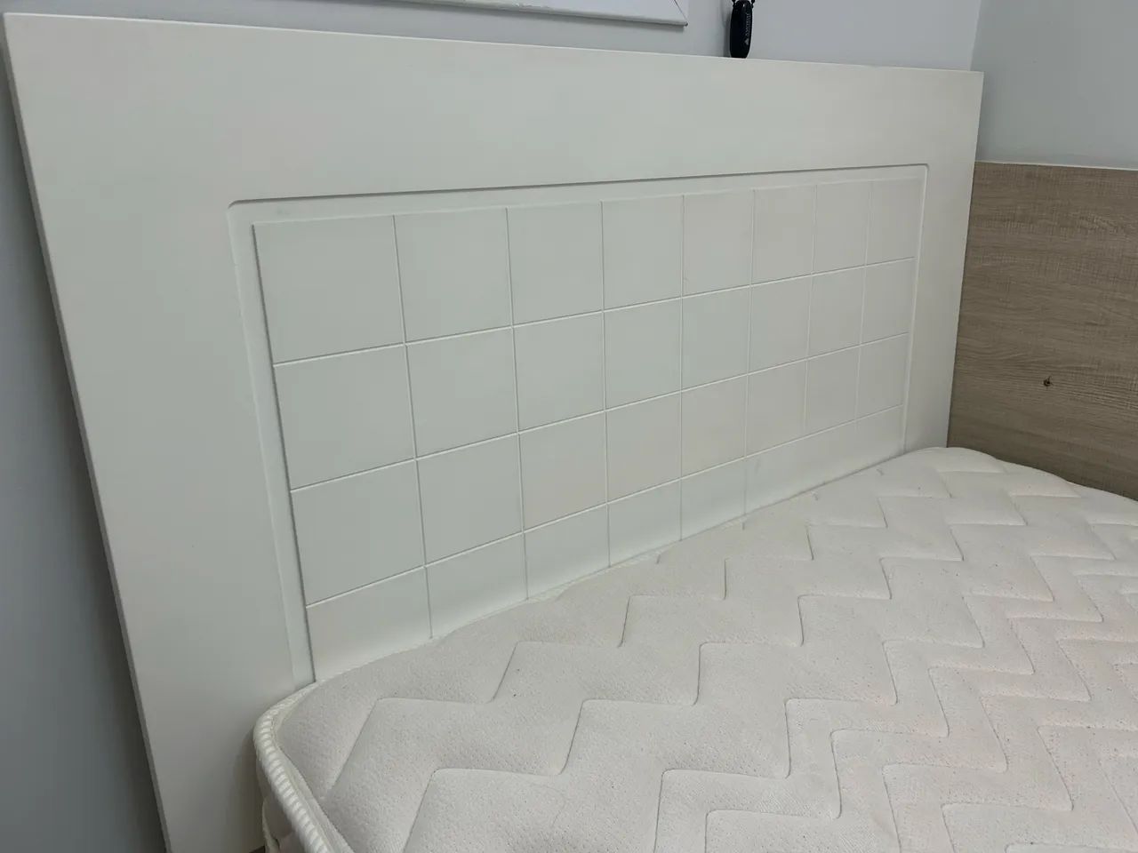 Conjunto de cama com colchão 1,88x1,08 branca - Foto 3